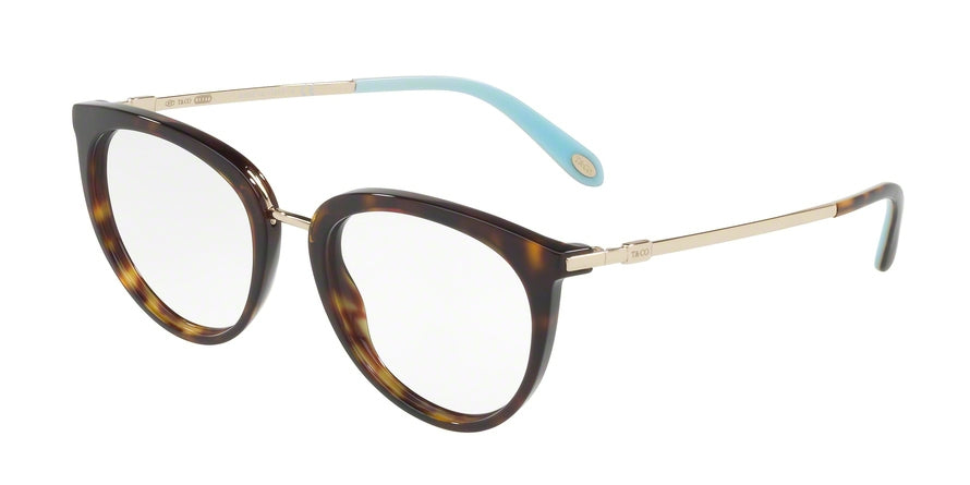 Tiffany TF2148F Round Eyeglasses  8015-DARK HAVANA 54-19-145 - Color Map havana