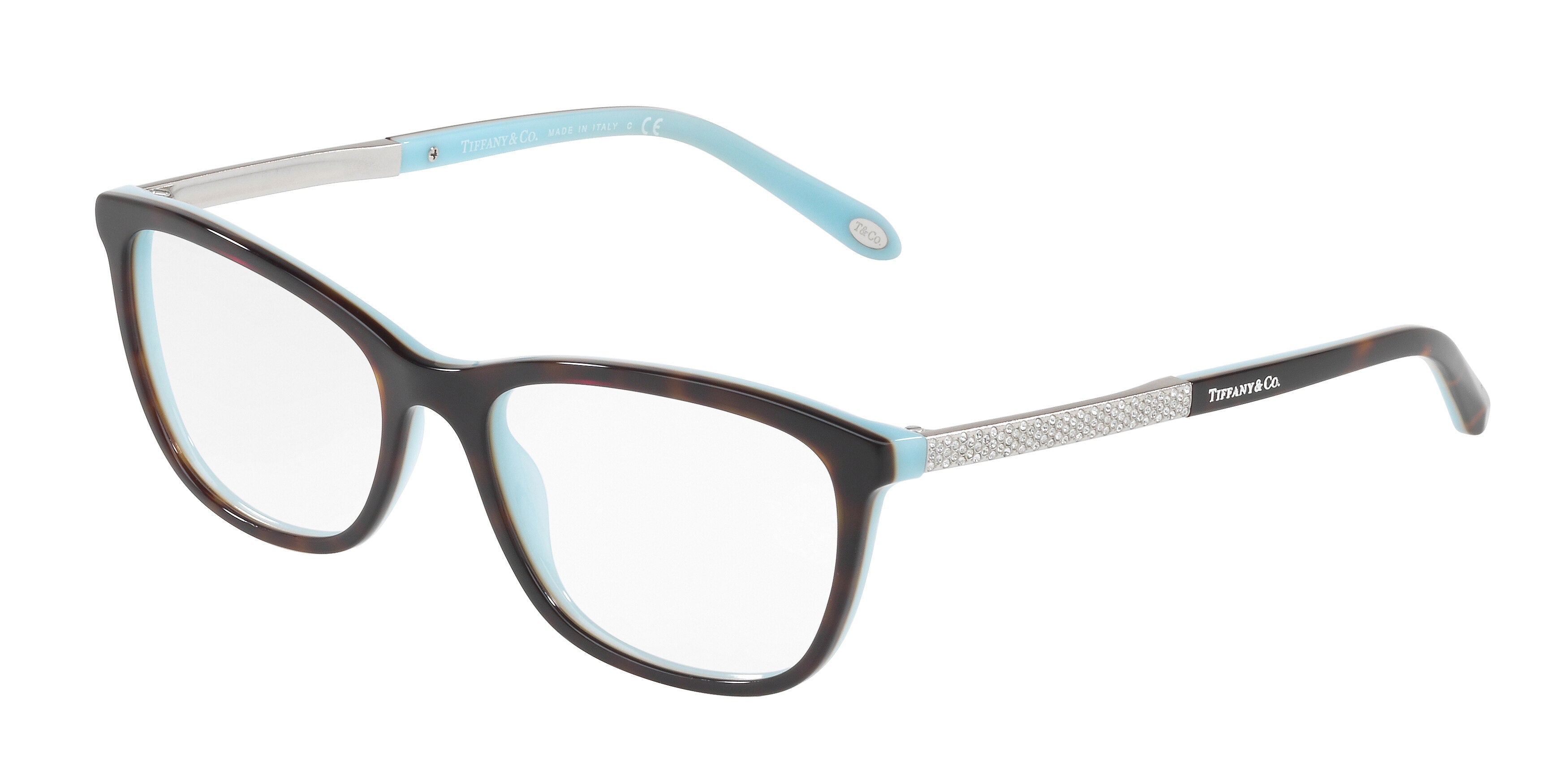 Tiffany TF2150B Cat Eye Eyeglasses  8134-Havana 52-140-17 - Color Map Tortoise