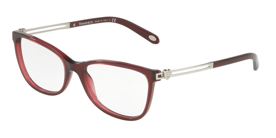 Tiffany TF2151F Cat Eye Eyeglasses  8003-OPAL DARK CHERRY 54-17-140 - Color Map purple/reddish