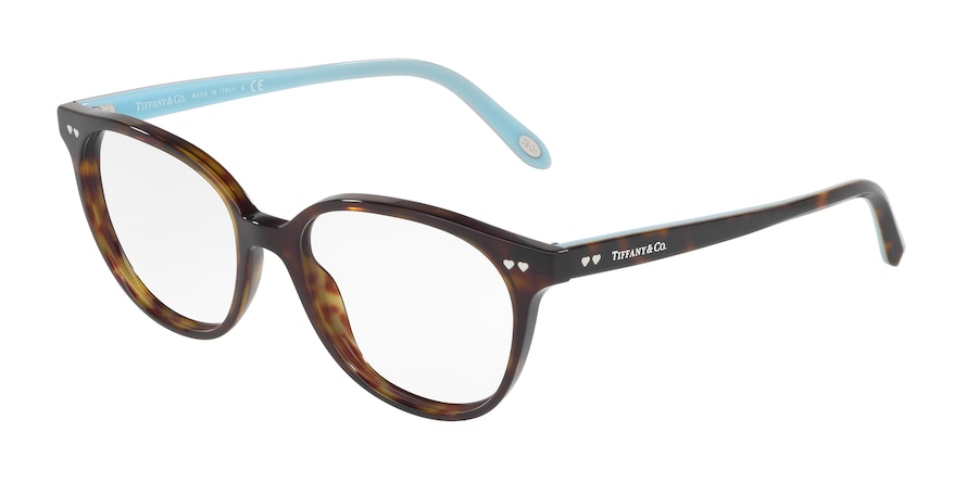 Tiffany TF2154 Oval Eyeglasses  8015-DARK HAVANA 52-17-140 - Color Map havana