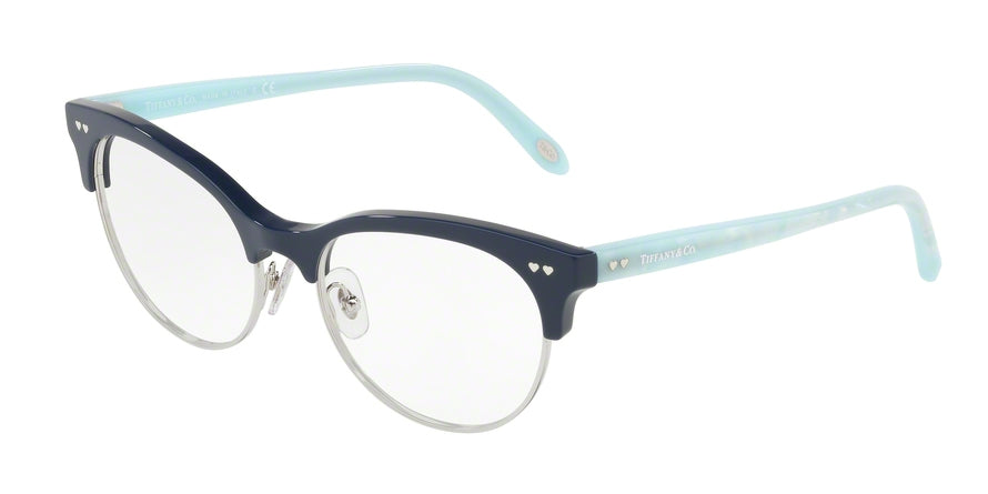 Tiffany TF2156 Oval Eyeglasses  8230-BLUE/SILVER 53-17-140 - Color Map blue