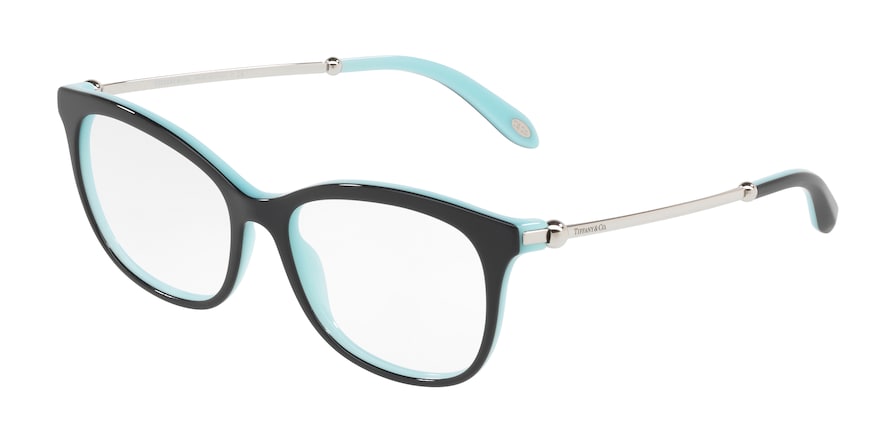 Tiffany TF2157 Square Eyeglasses  8055-BLACK/BLUE 54-16-140 - Color Map black