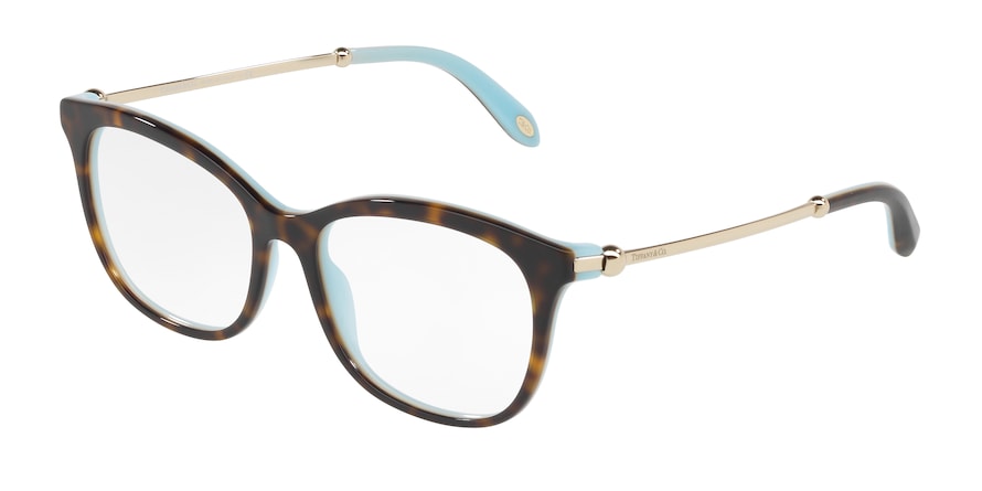 Tiffany TF2157 Square Eyeglasses  8134-HAVANA/BLUE 54-16-140 - Color Map havana