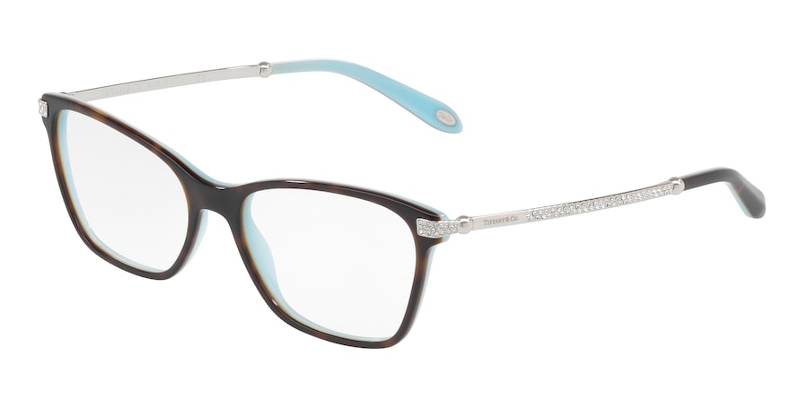 Tiffany TF2158B Butterfly Eyeglasses  8134-HAVANA ON TIFFANY BLUE 52-16-140 - Color Map havana