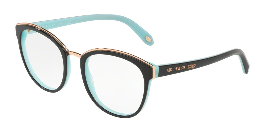 Tiffany TF2162F Phantos Eyeglasses  8055-BLACK/BLUE 53-20-145 - Color Map black