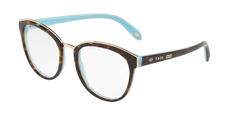 Tiffany TF2162 Phantos Eyeglasses  8134-HAVANA/BLUE 53-20-145 - Color Map havana