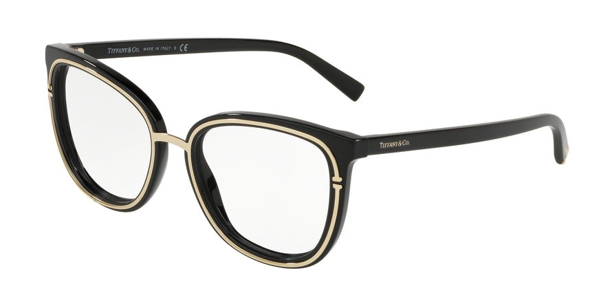 Tiffany TF2165F Square Eyeglasses  8001-BLACK 52-18-140 - Color Map black