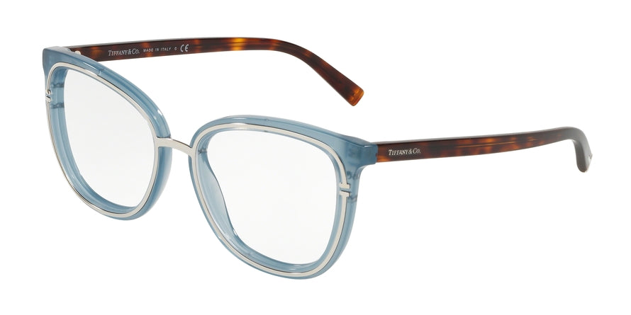 Tiffany TF2165F Square Eyeglasses  8220-OPAL BLUE 52-18-140 - Color Map blue