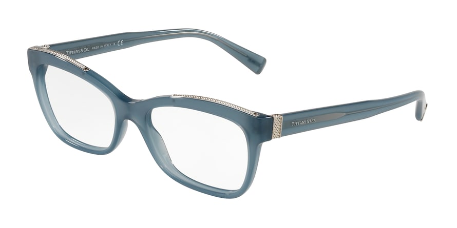 Tiffany TF2167 Rectangle Eyeglasses  8253-OPAL BLUE 54-17-140 - Color Map blue
