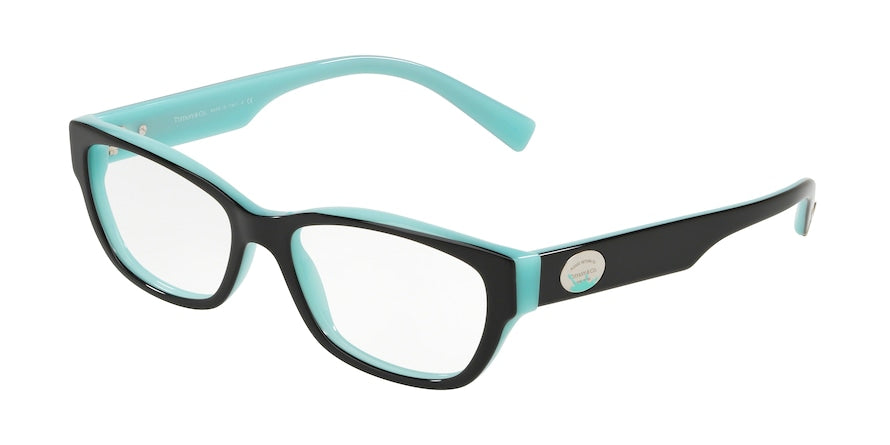 Tiffany TF2172 Rectangle Eyeglasses  8055-BLACK/BLUE 52-16-140 - Color Map black