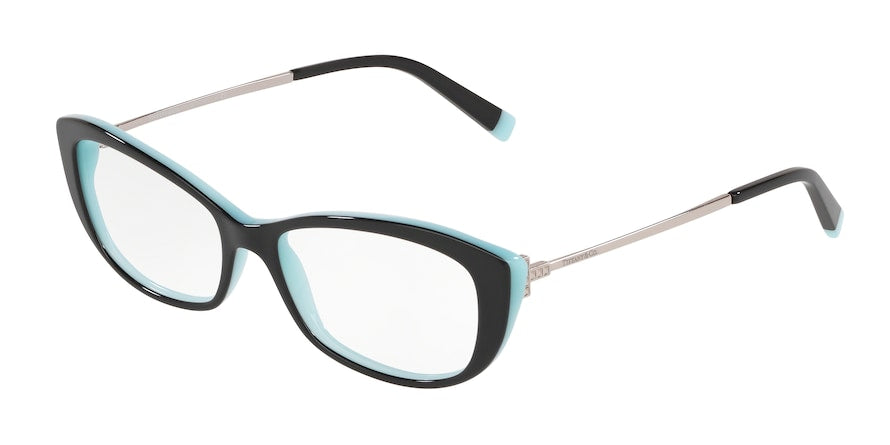 Tiffany TF2178 Irregular Eyeglasses  8055-BLACK/BLUE 54-16-140 - Color Map black