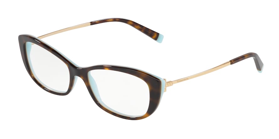 Tiffany TF2178 Irregular Eyeglasses  8134-HAVANA/BLUE 54-16-140 - Color Map havana