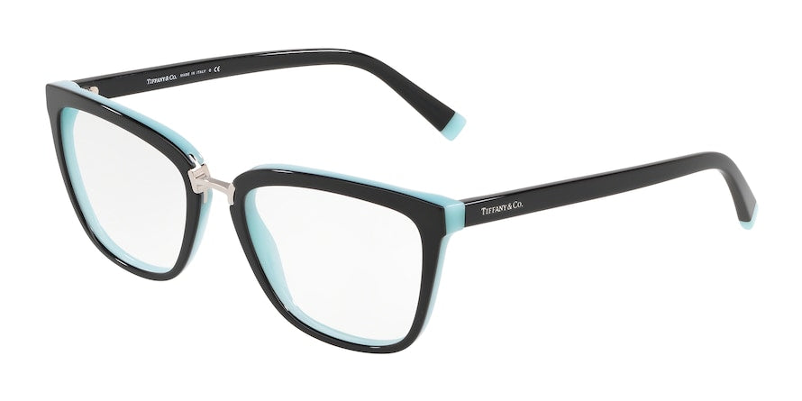 Tiffany TF2179F Square Eyeglasses  8055-BLACK/BLUE 54-18-140 - Color Map black