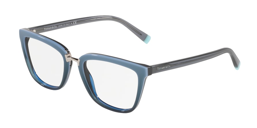 Tiffany TF2179 Square Eyeglasses  8276-BLUE GRADIENT TRANSP BLUE 54-18-140 - Color Map blue