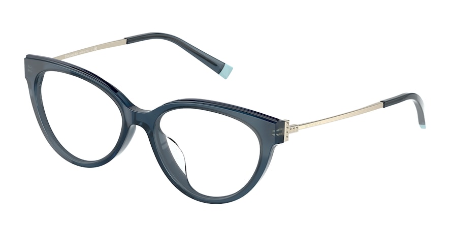 Tiffany TF2183F Cat Eye Eyeglasses  8244-CRYSTAL BLUE/BLUE 54-16-140 - Color Map blue
