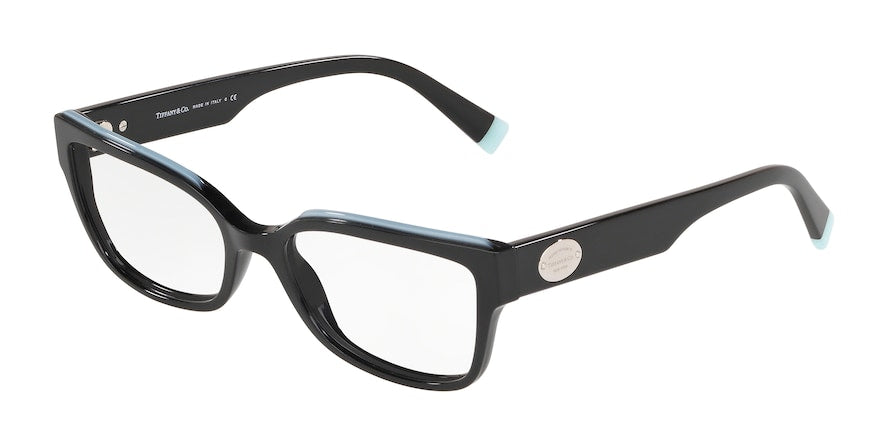 Tiffany TF2185F Rectangle Eyeglasses  8001-BLACK/BLUE 53-17-140 - Color Map black