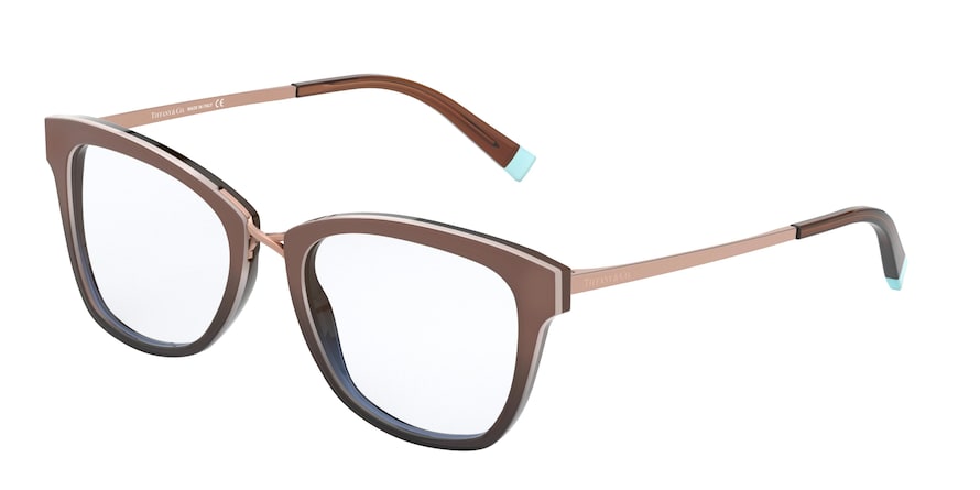 Tiffany TF2186F Square Eyeglasses  8277-BROWN GRAD TRANSP BROWN 52-18-140 - Color Map brown