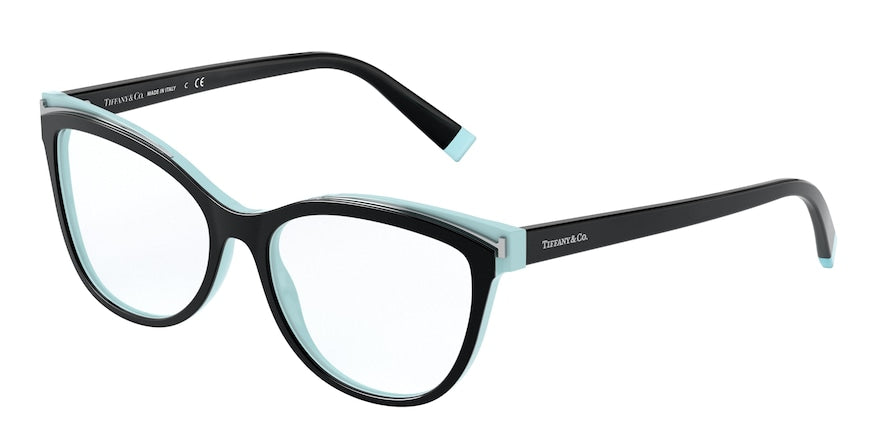 Tiffany TF2192F Cat Eye Eyeglasses  8055-BLACK/BLUE 54-16-140 - Color Map black