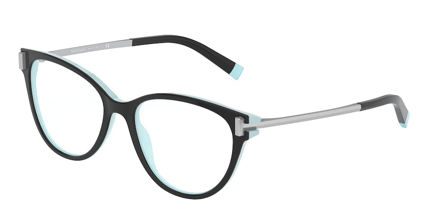 Tiffany TF2193F Phantos Eyeglasses  8055-BLACK/BLUE 53-17-140 - Color Map black