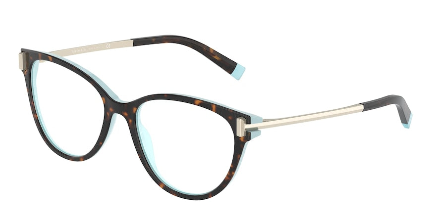 Tiffany TF2193 Phantos Eyeglasses  8134-HAVANA/BLUE 53-17-140 - Color Map havana
