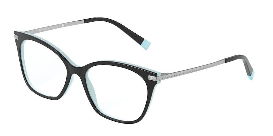 Tiffany TF2194 Square Eyeglasses  8055-BLACK/BLUE 54-16-140 - Color Map black