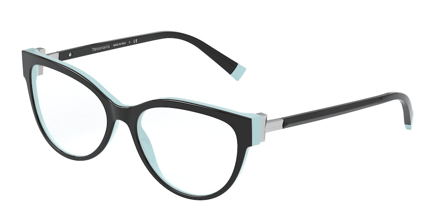 Tiffany TF2196 Cat Eye Eyeglasses  8055-BLACK/BLUE TIFFANY 54-16-140 - Color Map black