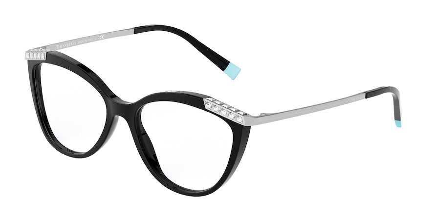 Tiffany TF2198B Cat Eye Eyeglasses  8001-BLACK 53-16-140 - Color Map black
