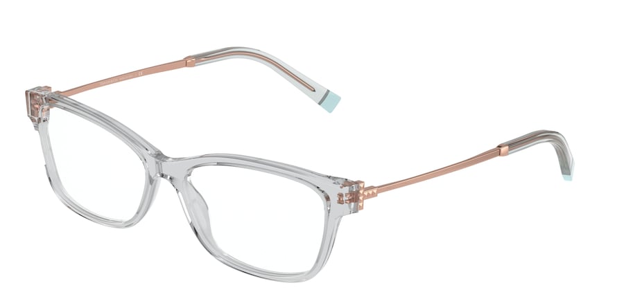 Tiffany TF2204 Rectangle Eyeglasses  8329-LIGHT GREY TRANSPARENT 54-15-140 - Color Map grey