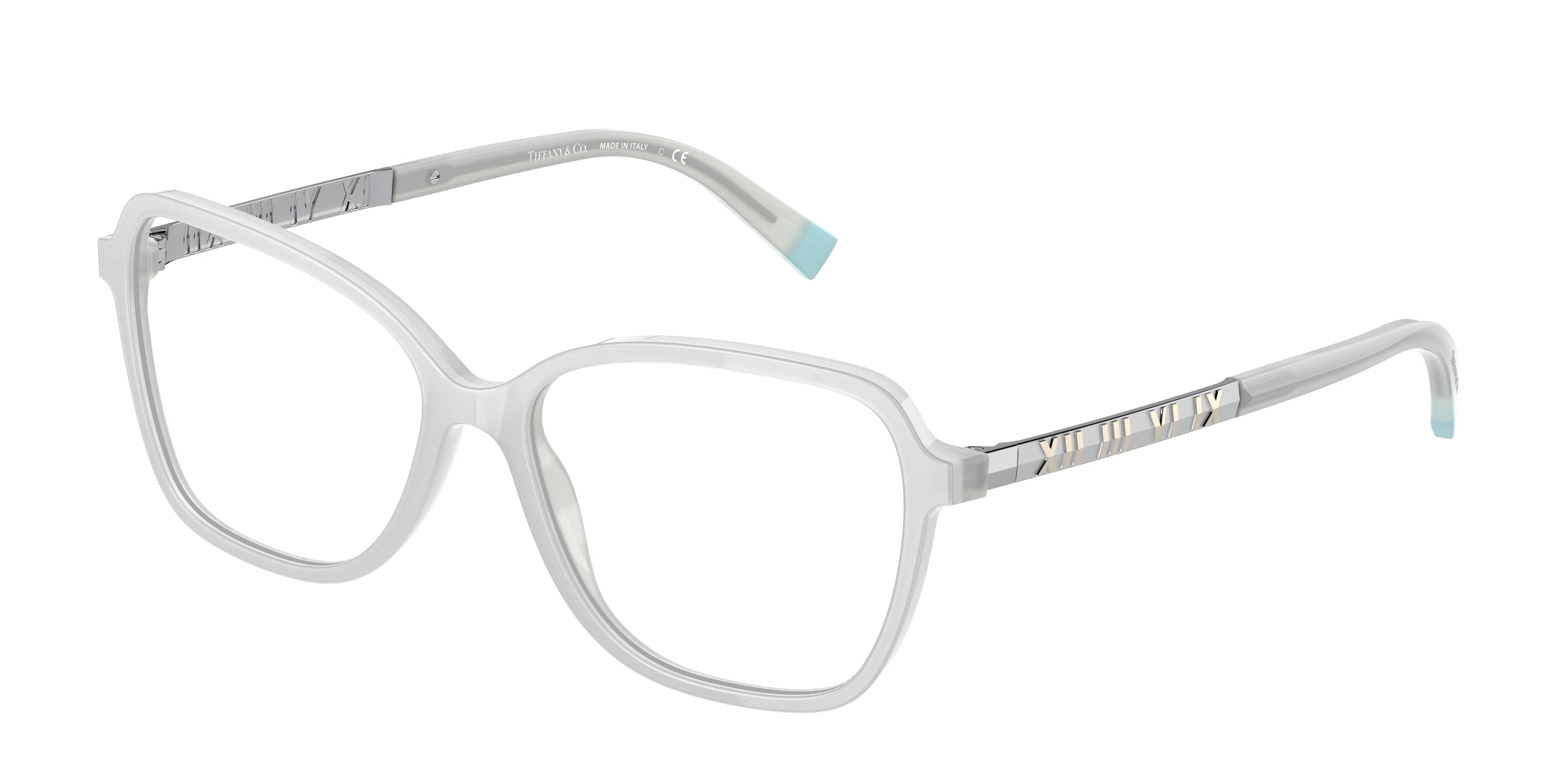 Tiffany TF2211 Pillow Eyeglasses  8341-Opal Grey 52-140-15 - Color Map Grey
