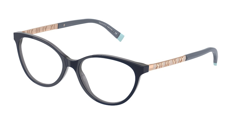 Tiffany TF2212 Cat Eye Eyeglasses  8283-OPAL BLUE GREY 54-16-140 - Color Map blue