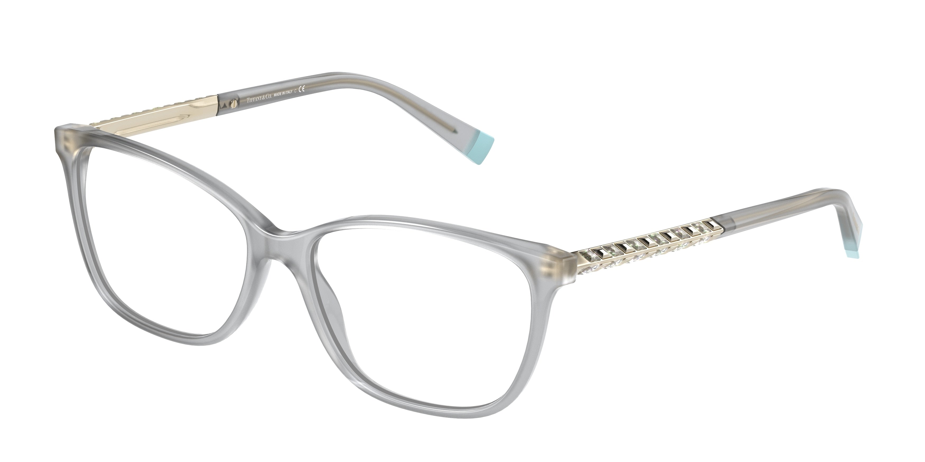 Tiffany TF2215BF Rectangle Eyeglasses  8267-Opal Grey 54-140-15 - Color Map Grey