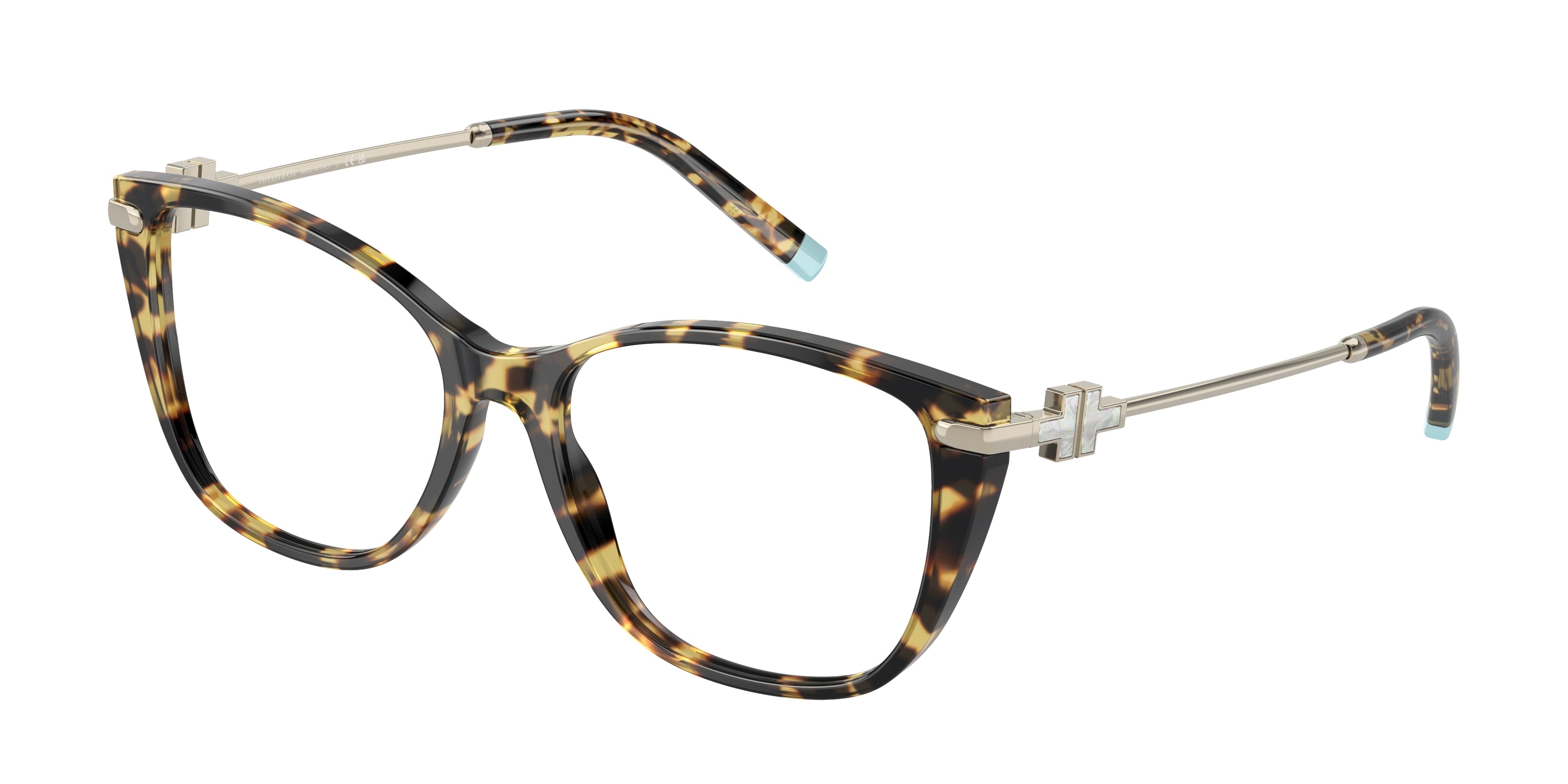 Tiffany TF2216 Butterfly Eyeglasses  8064-Havana 54-140-16 - Color Map Tortoise