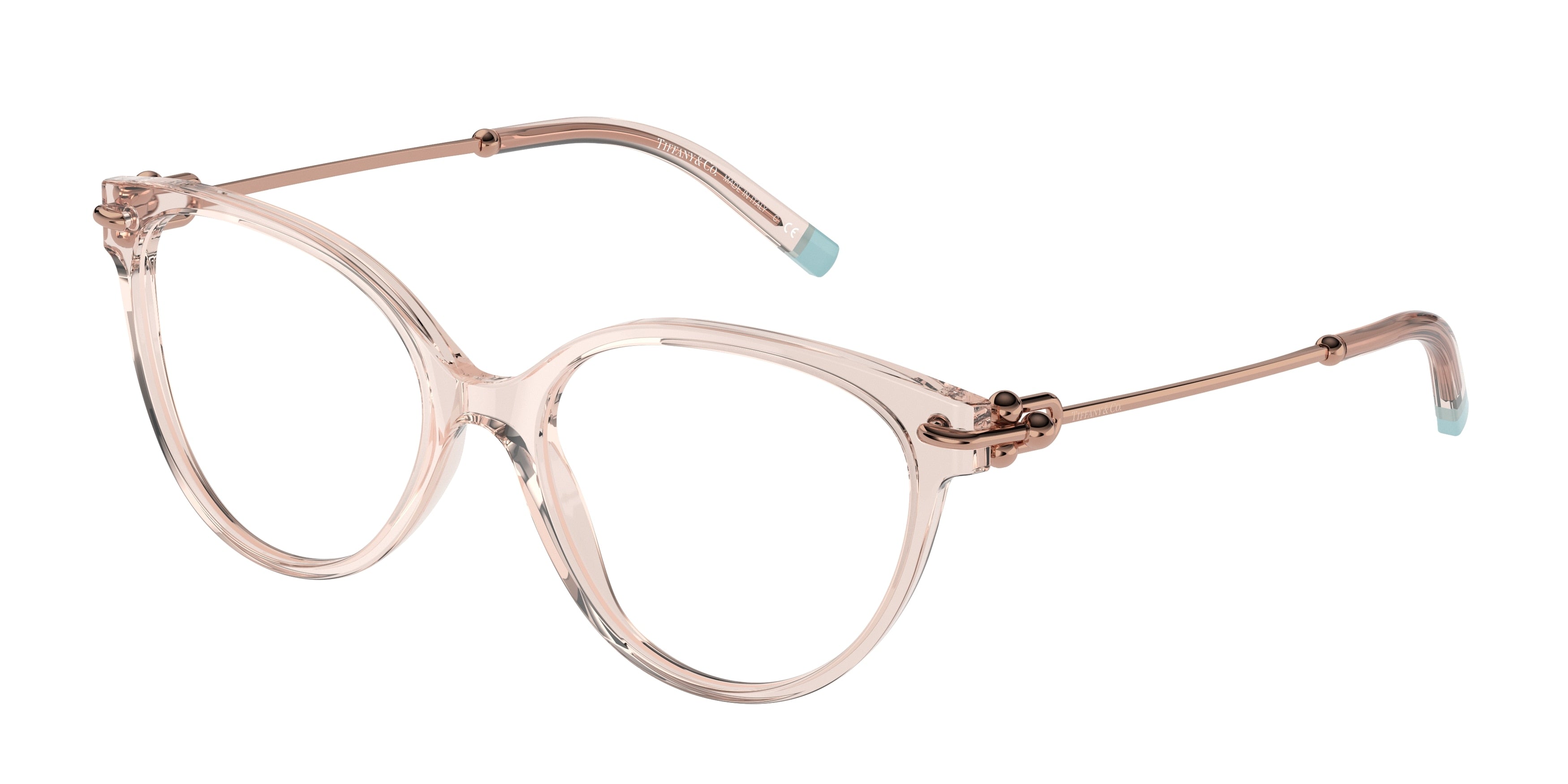 Tiffany TF2217F Cat Eye Eyeglasses  8278-Crystal Nude 53-140-17 - Color Map Beige