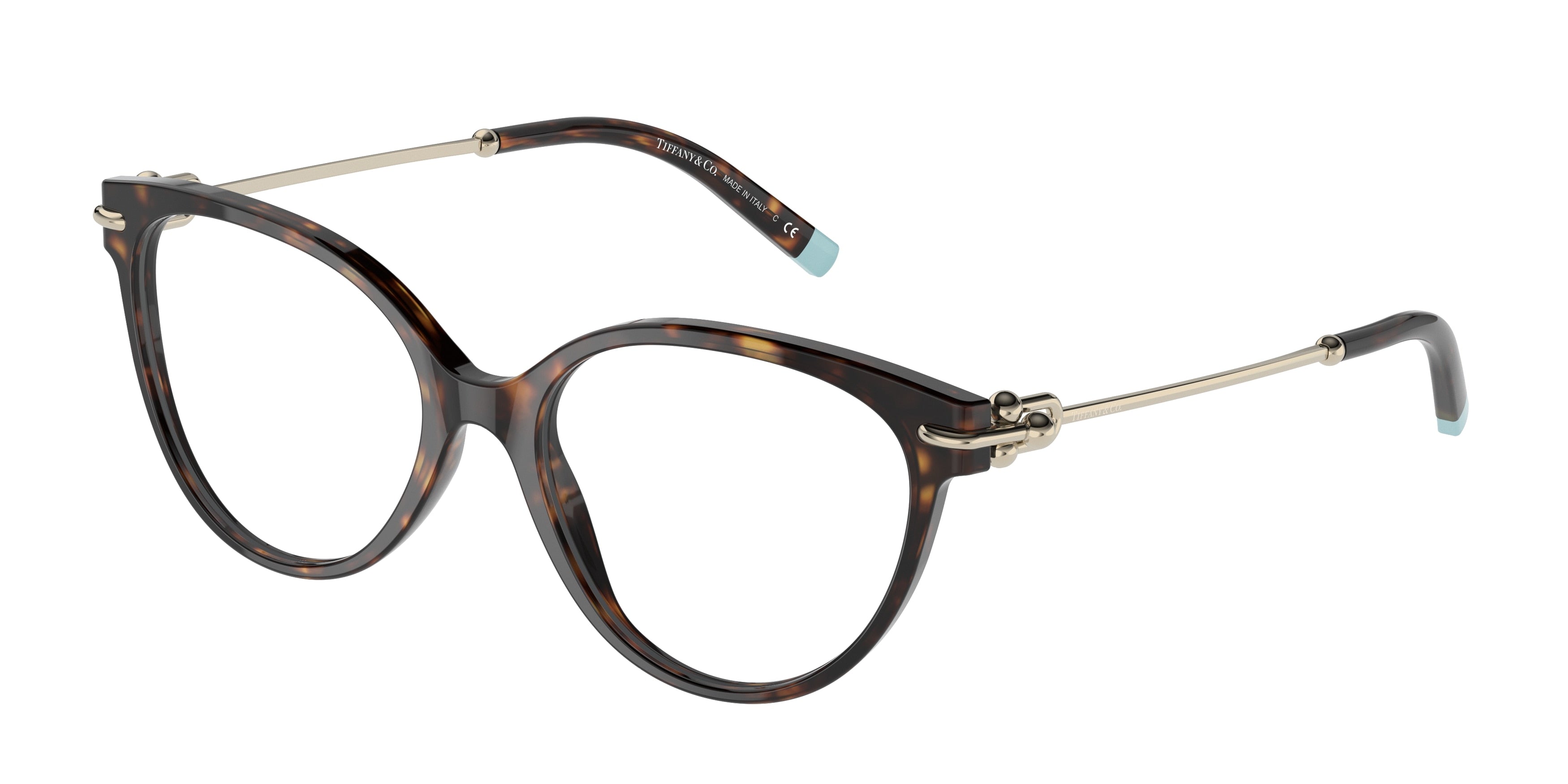 Tiffany TF2217 Cat Eye Eyeglasses  8015-Havana 53-140-17 - Color Map Tortoise