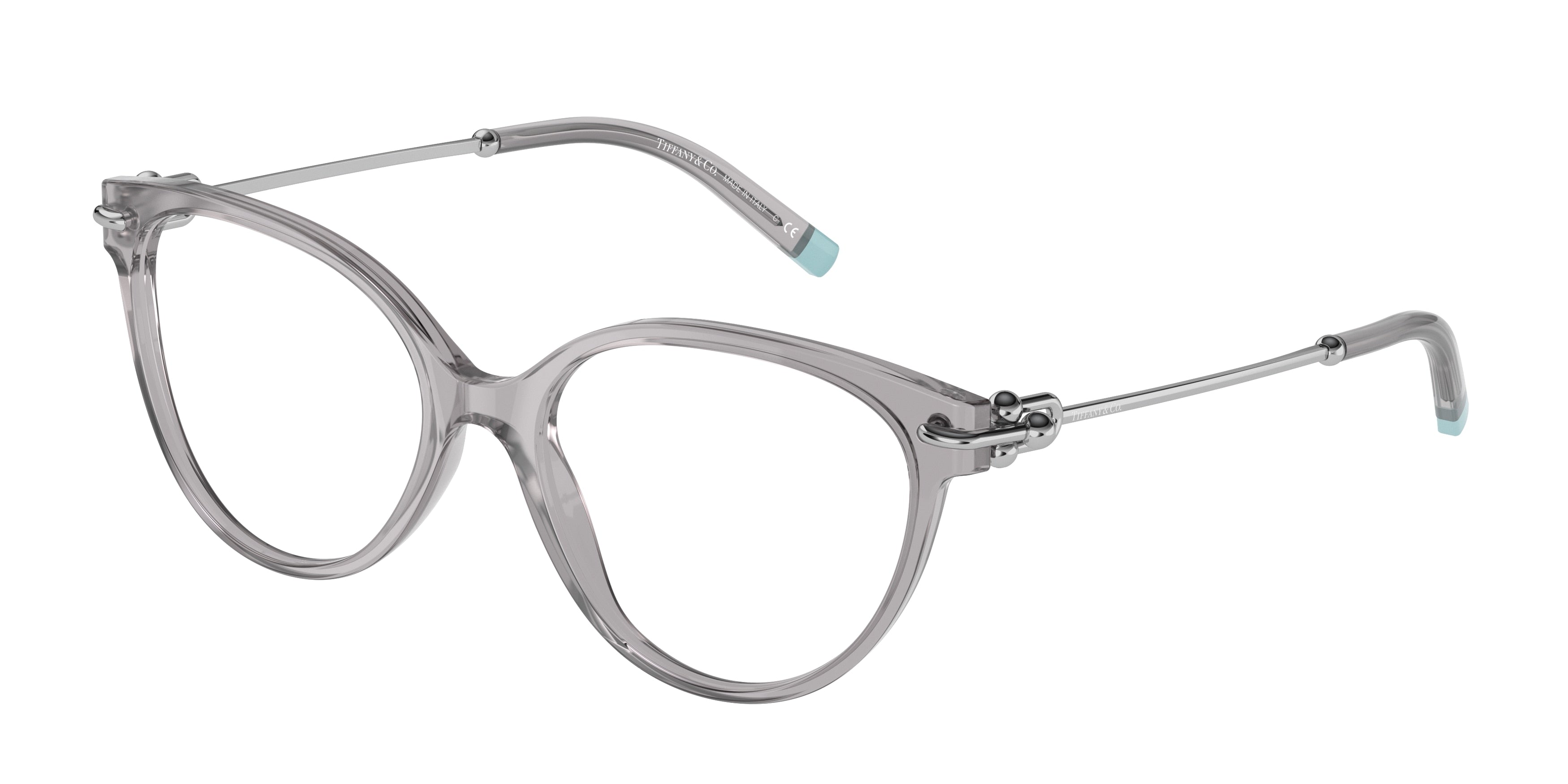 Tiffany TF2217 Cat Eye Eyeglasses  8270-Crystal Grey 53-140-17 - Color Map Grey