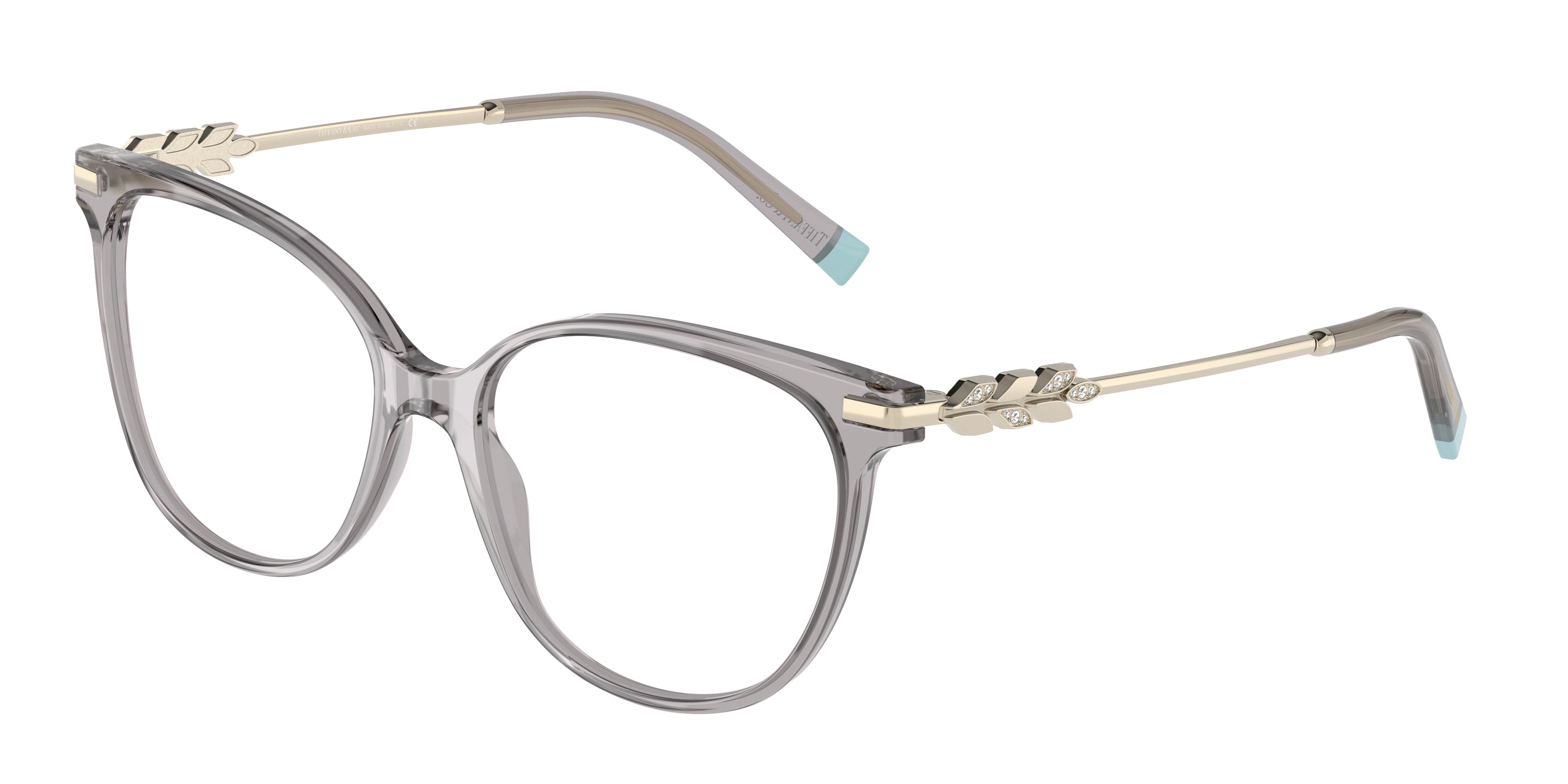Tiffany TF2220B Cat Eye Eyeglasses  8270-Crystal Grey 54-140-16 - Color Map Grey