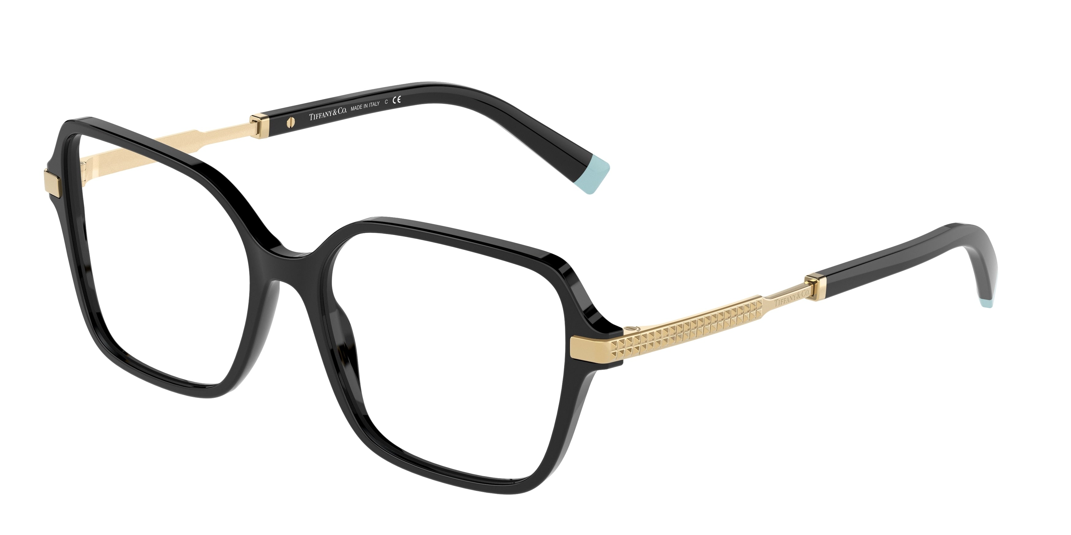 Tiffany TF2222 Square Eyeglasses  8001-Black 54-145-16 - Color Map Black