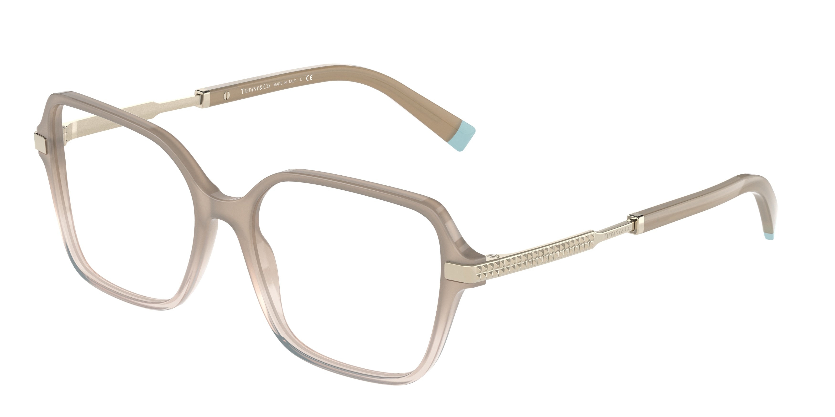 Tiffany TF2222 Square Eyeglasses  8348-Opal Beige Gradient 54-145-16 - Color Map Brown