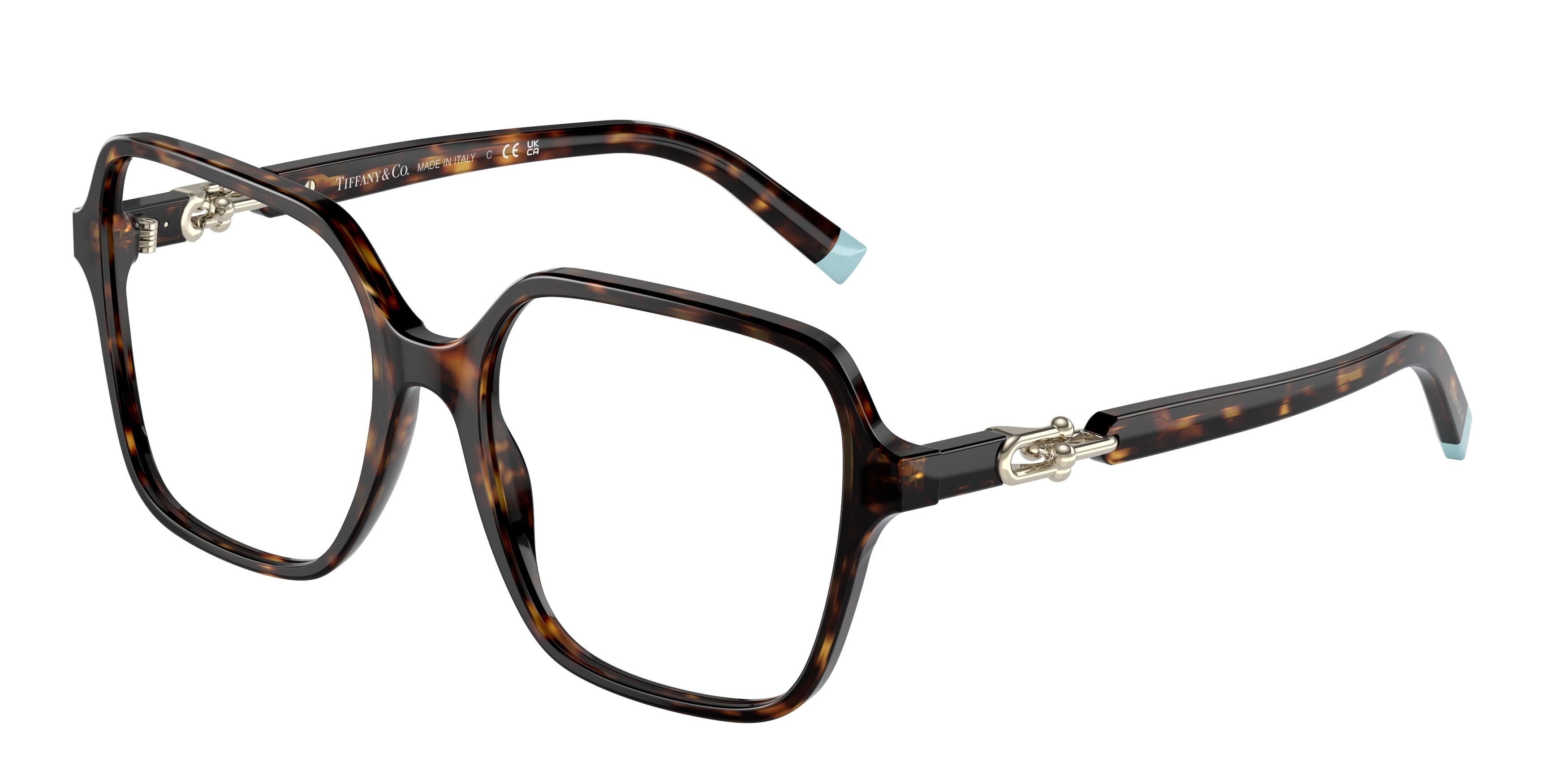 Tiffany TF2230 Square Eyeglasses  8015-Havana 54-140-17 - Color Map Tortoise
