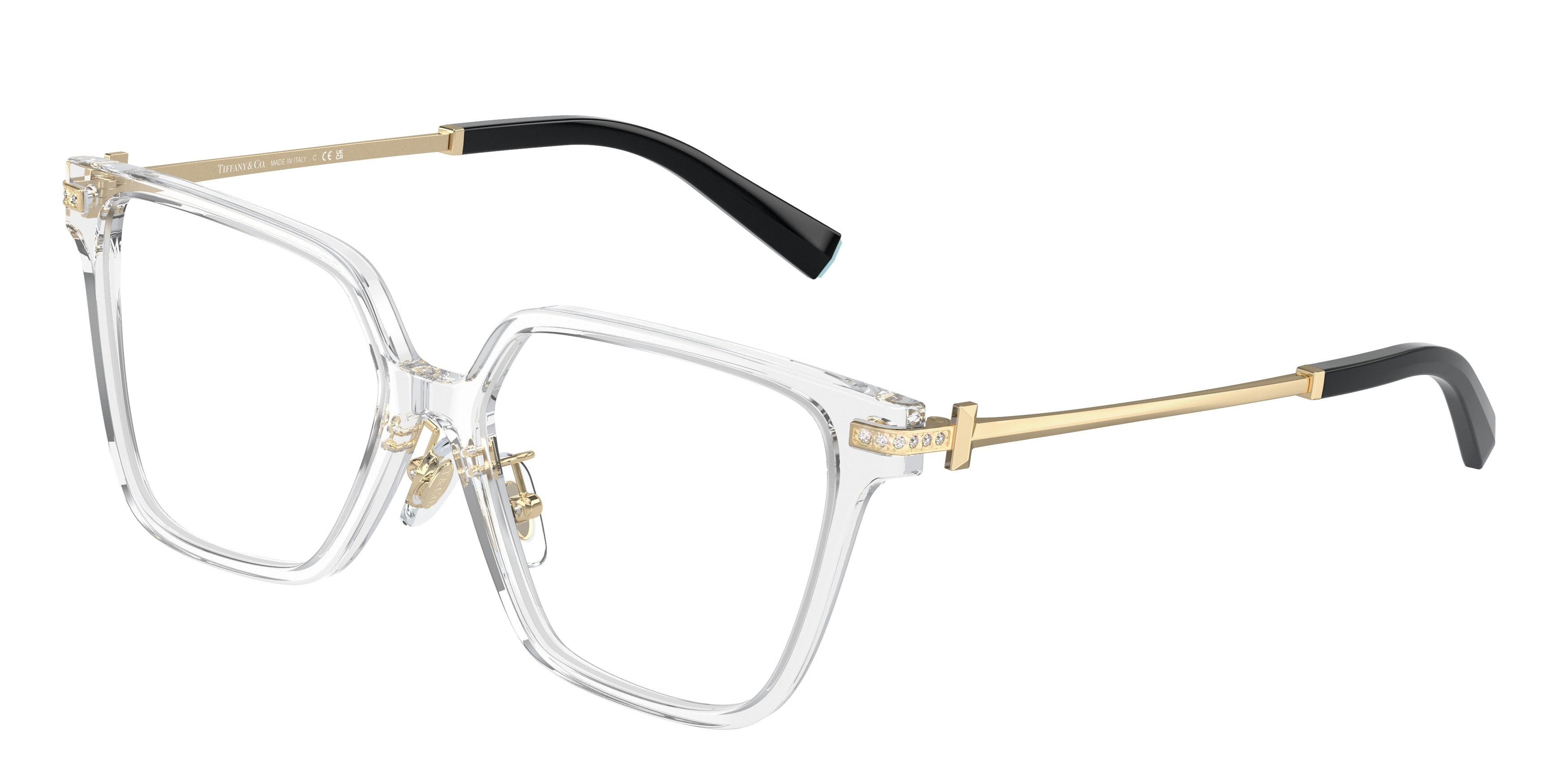 Tiffany TF2234BF Square Eyeglasses  8047-Crystal 54-140-15 - Color Map White