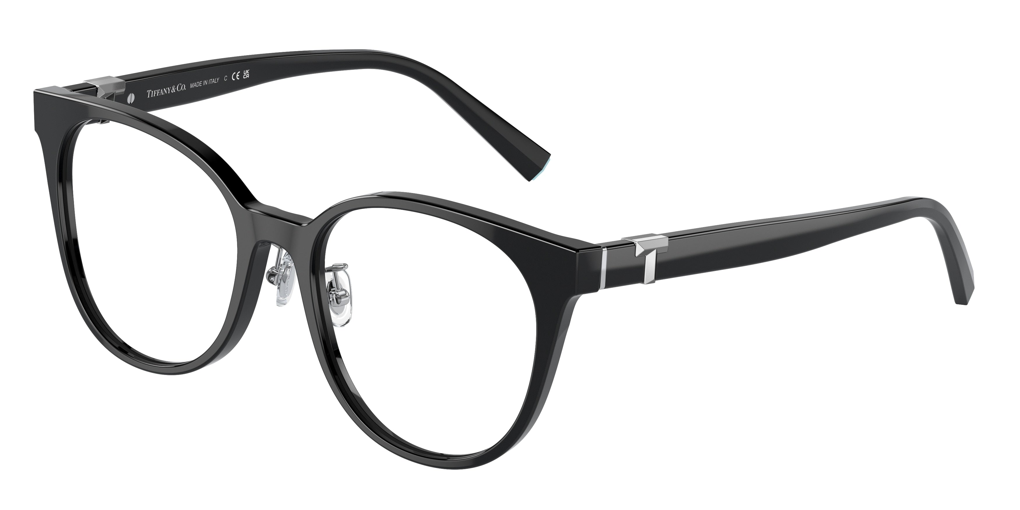 Tiffany TF2238D Phantos Eyeglasses  8001-Black 53-145-18 - Color Map Black