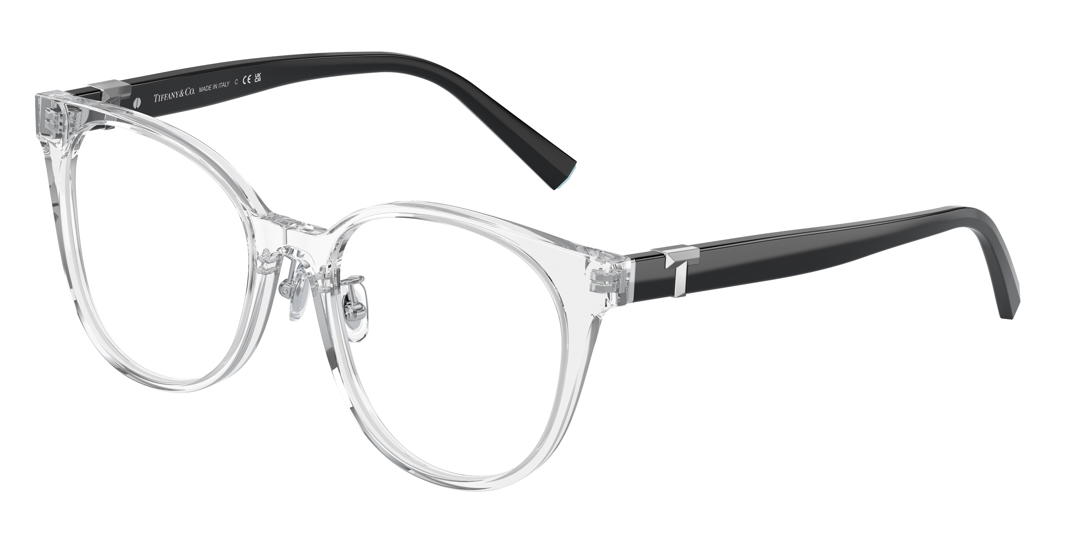 Tiffany TF2238D Phantos Eyeglasses  8047-Crystal 53-145-18 - Color Map White