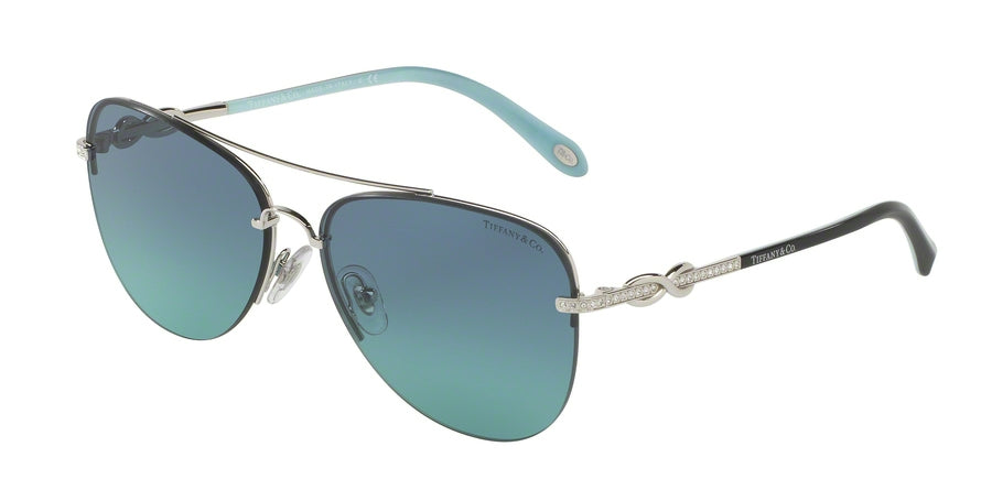 Tiffany TF3054B Pilot Sunglasses  60019S-SILVER 59-14-140 - Color Map silver
