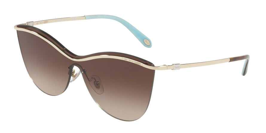 Tiffany TF3058 Butterfly Sunglasses  60213B-PALE GOLD 35-135-145 - Color Map gold
