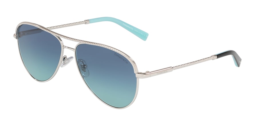 Tiffany TF3062 Pilot Sunglasses  60479S-SILVER 57-13-140 - Color Map silver