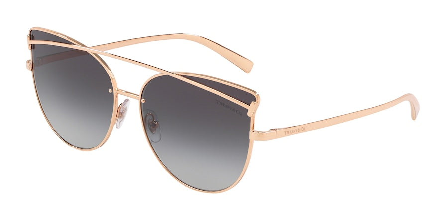 Tiffany TF3064 Irregular Sunglasses  61053C-RUBEDO 61-15-140 - Color Map gold