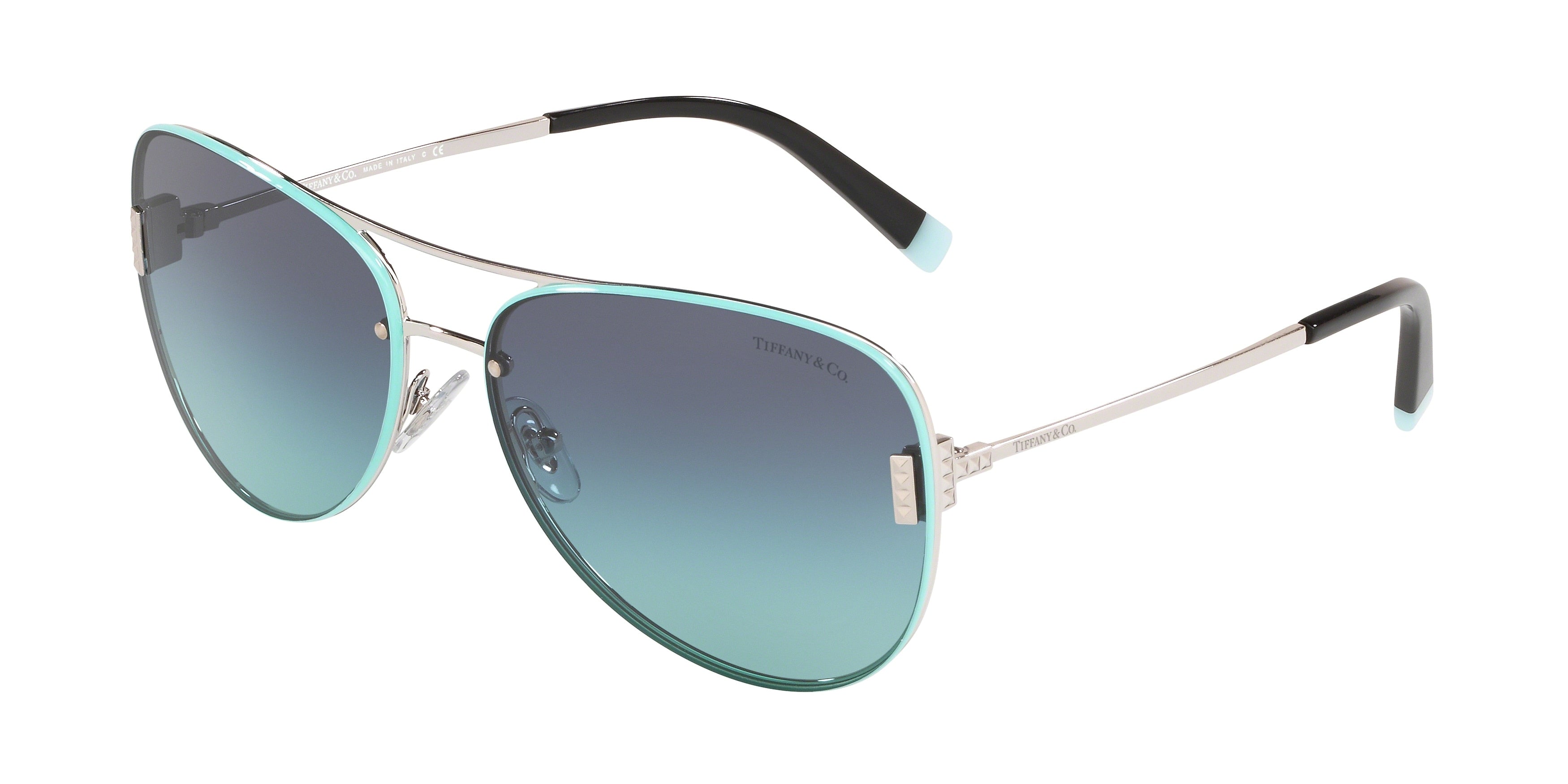 Tiffany TF3066 Pilot Sunglasses  60019S-Silver 62-135-15 - Color Map Silver