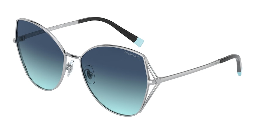 Tiffany TF3072 Butterfly Sunglasses  60019S-SILVER 59-16-140 - Color Map silver