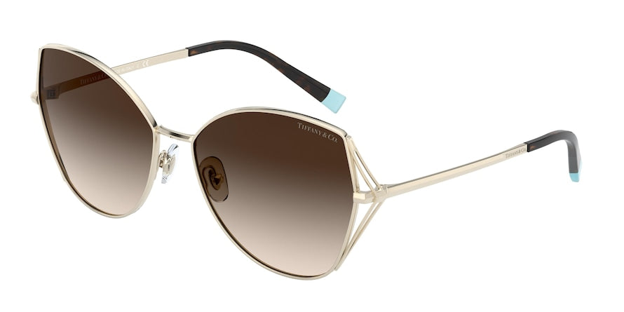 Tiffany TF3072 Butterfly Sunglasses  60213B-PALE GOLD 59-16-140 - Color Map gold