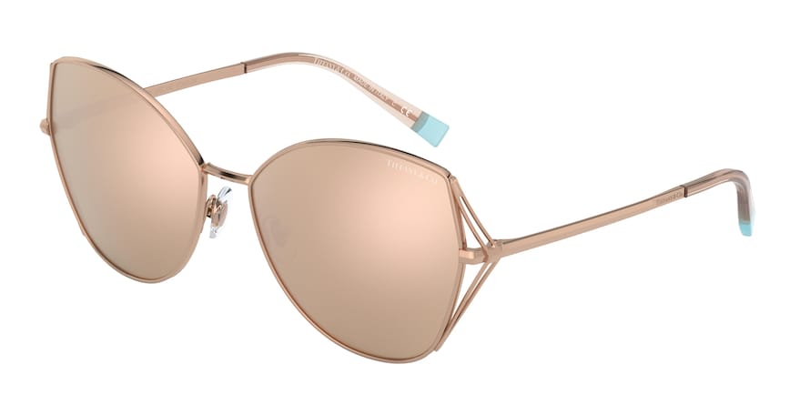 Tiffany TF3072 Butterfly Sunglasses  61390W-RUBEDO 59-16-140 - Color Map gold